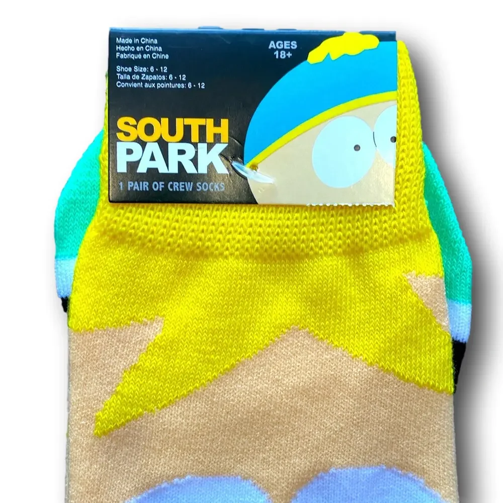 3/$20 South Park Butters Funny Novelty Crew Socks - NWT
